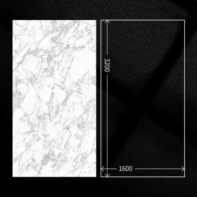 1200x2400mm 大型 ポルセラン リビングルーム用 磨いたガラスの大理石床タイル