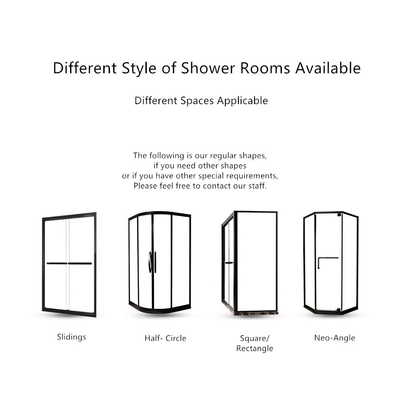70×70 キャンピング シャワー 囲み用のセラミック トレイとダイヤモンド 形ポータブル ガラス ドア