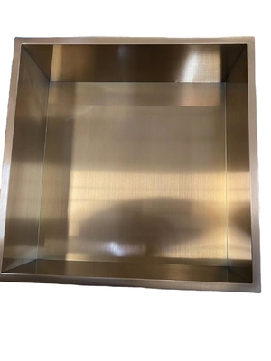 ホテル ブラッシュ 表面 銃器 ブラック シャワールームの壁入りニッチ 12&quot;x24