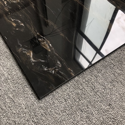 輝く黒金大理石セラミック 24x24 スクエアタイル 屋外と屋内の輝きのニーズ